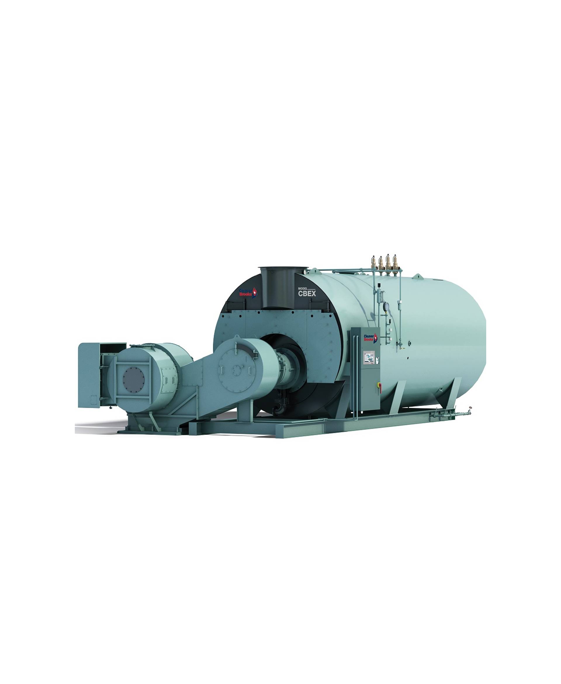 CBEX Firetube Boiler Model CBEX-2D-700-250-150ST-60PPM, 250HP 150PSI NG FIRED NOx 60PPM